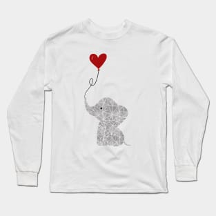 Geometric elephant Long Sleeve T-Shirt